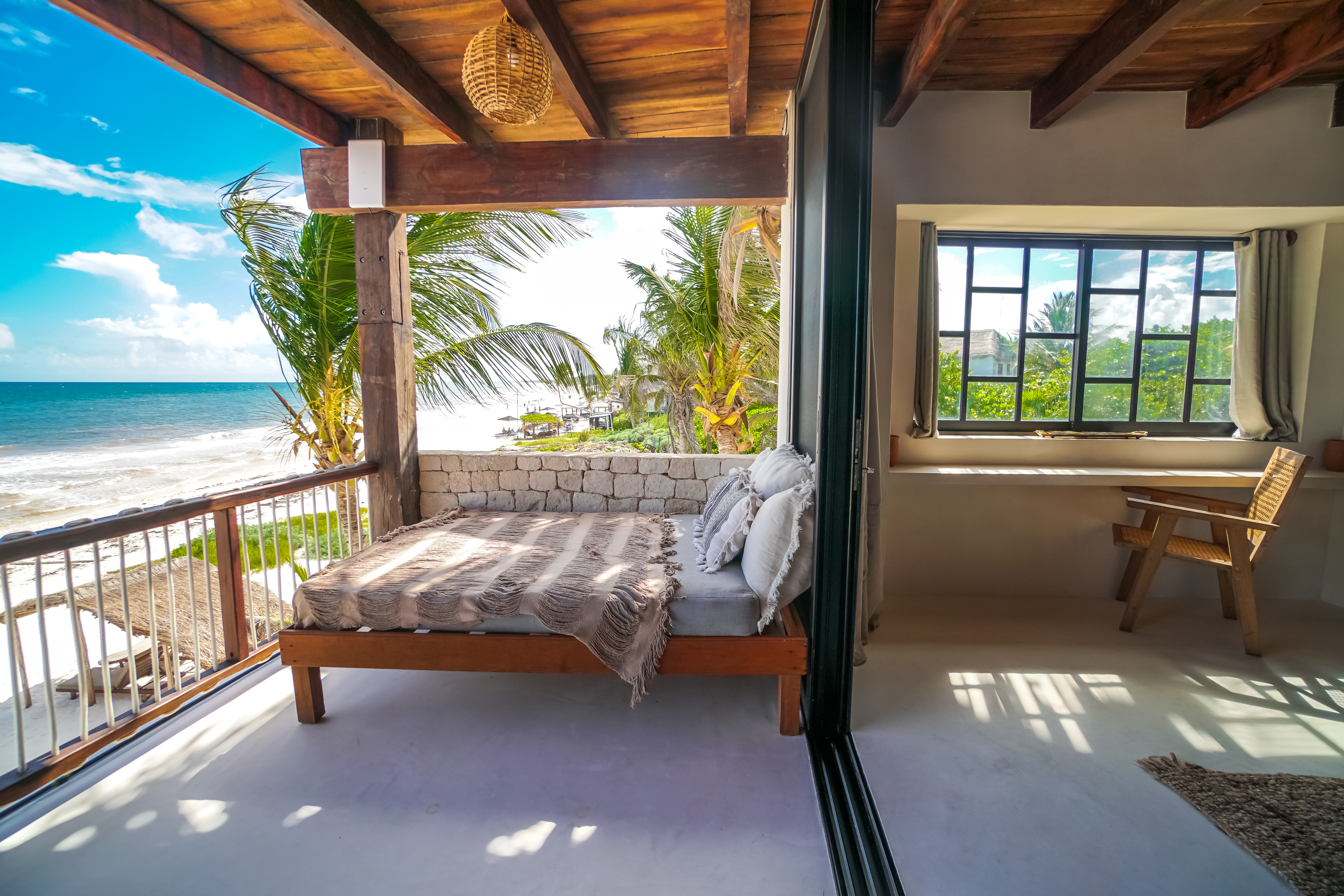 Beachfront suite with ocean view