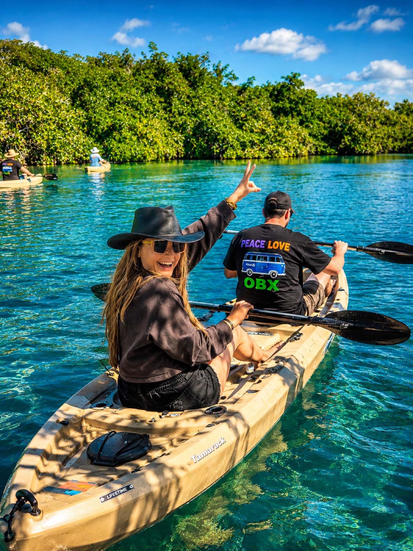 Kayaking the lagoon