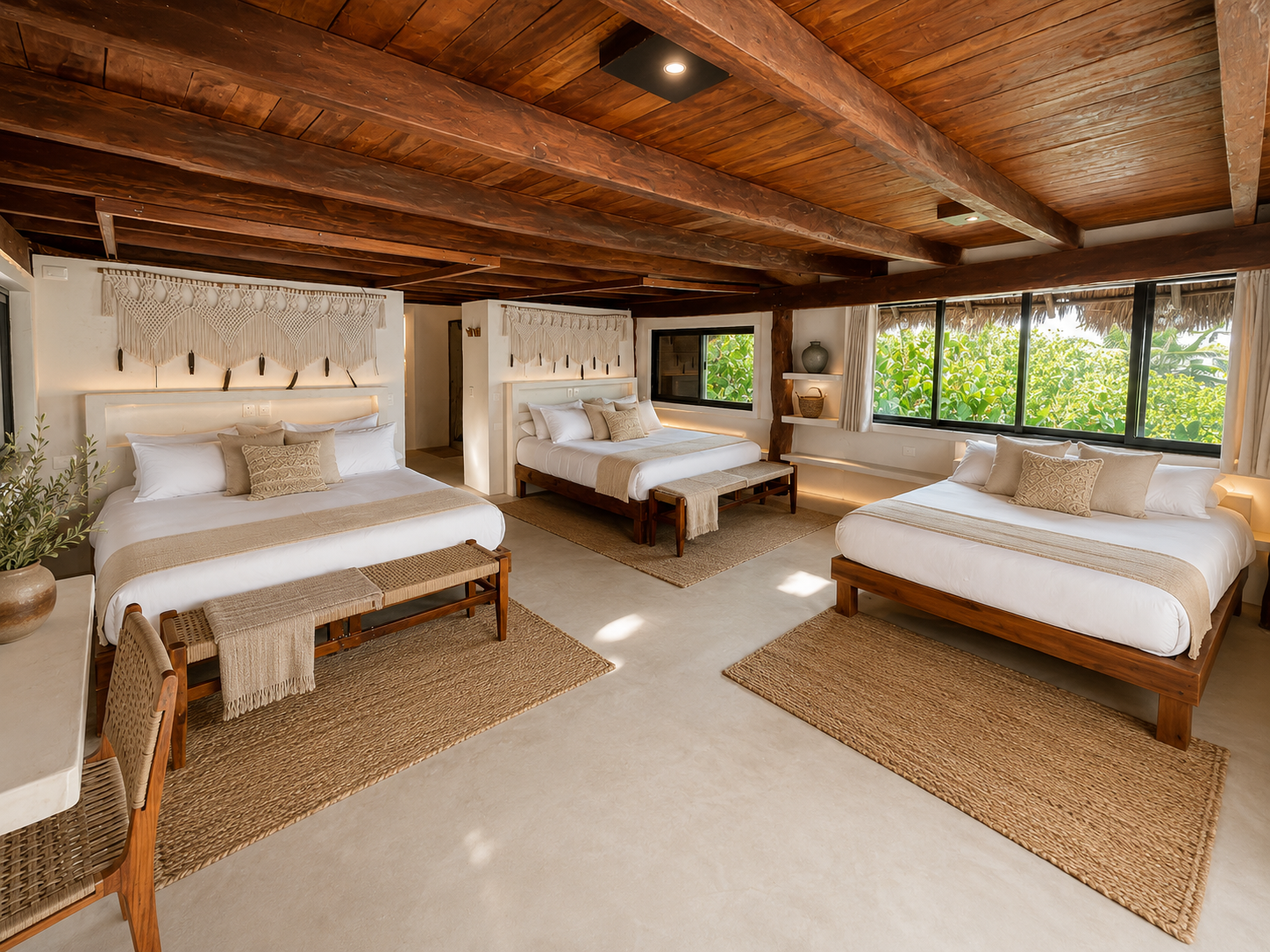 Triple rooms at Amansala